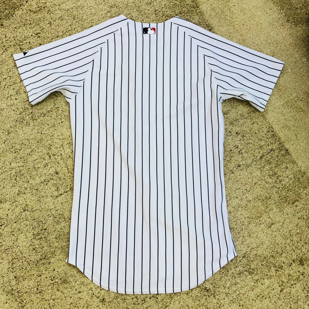 New York Yankees 6200 Majestic Home Pinstripe Jersey 40
