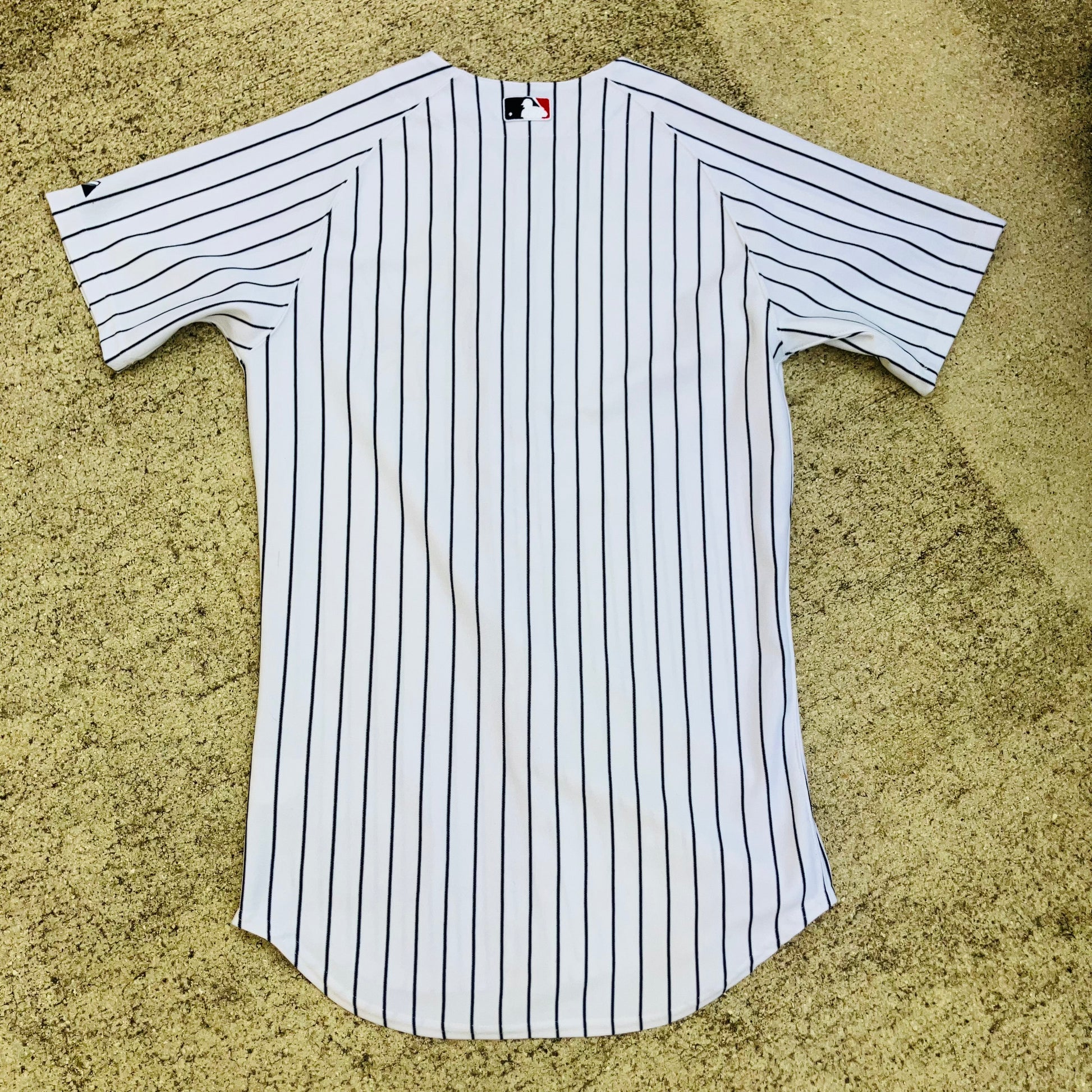 New York Yankees 6200 Majestic Home Pinstripe Jersey 40