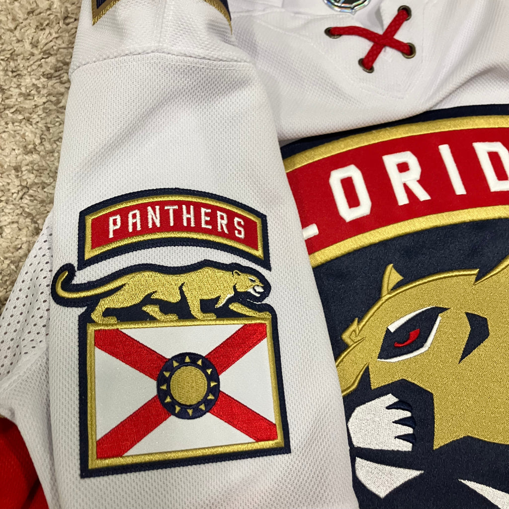 Alexsander Barkov Florida Panthers Road White Authentic 52 Jersey