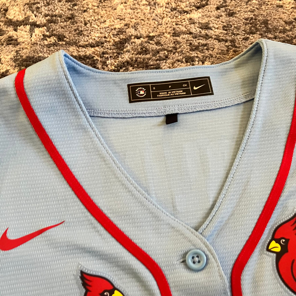 Women Yadier Molina St Louis Cardinals Alternate Blue Nike Jersey Small