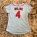 Women Yadier Molina St Louis Cardinals Alternate Blue Nike Jersey Small