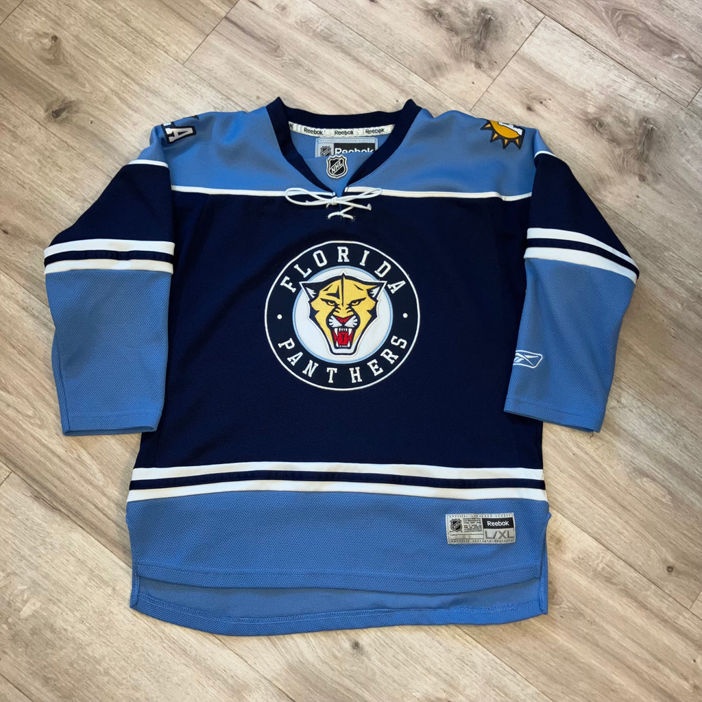 Kids 2011 Florida Panthers Blue Reebok Jersey Large