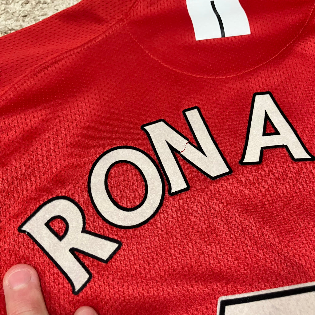 Cristiano Ronaldo 2008 Manchester United Red Nike Home Jersey Medium