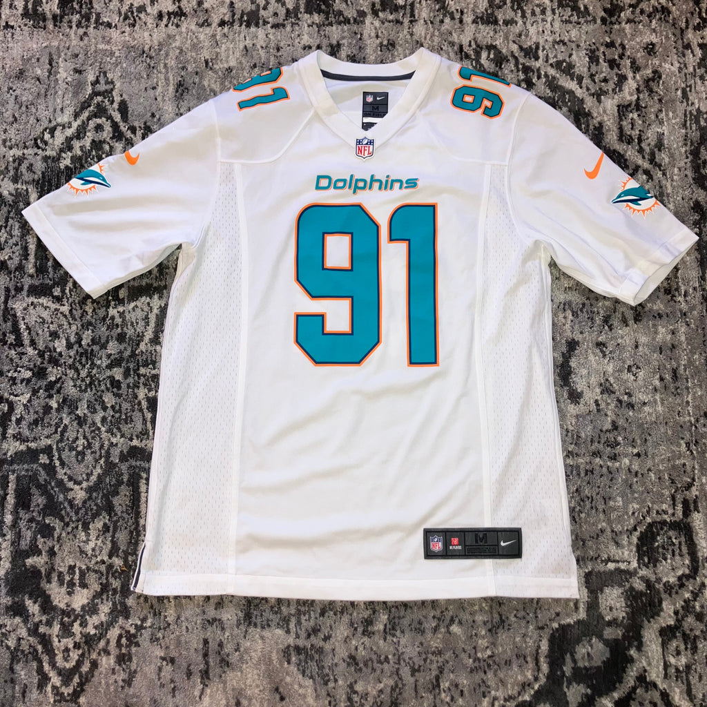 Cam Wake Miami Dolphins White Nike Jersey Medium
