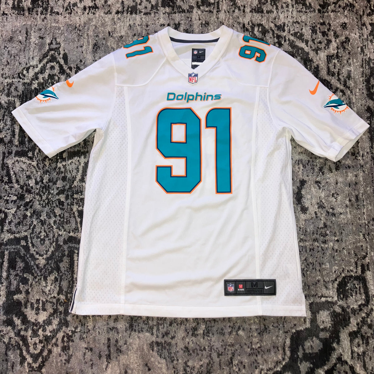 Cam Wake Miami Dolphins White Nike Jersey Medium