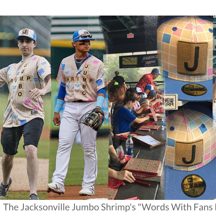 Jacksonville Jumbo Shrimp 2018 Scrabble OT MiLB Jersey 44 #2