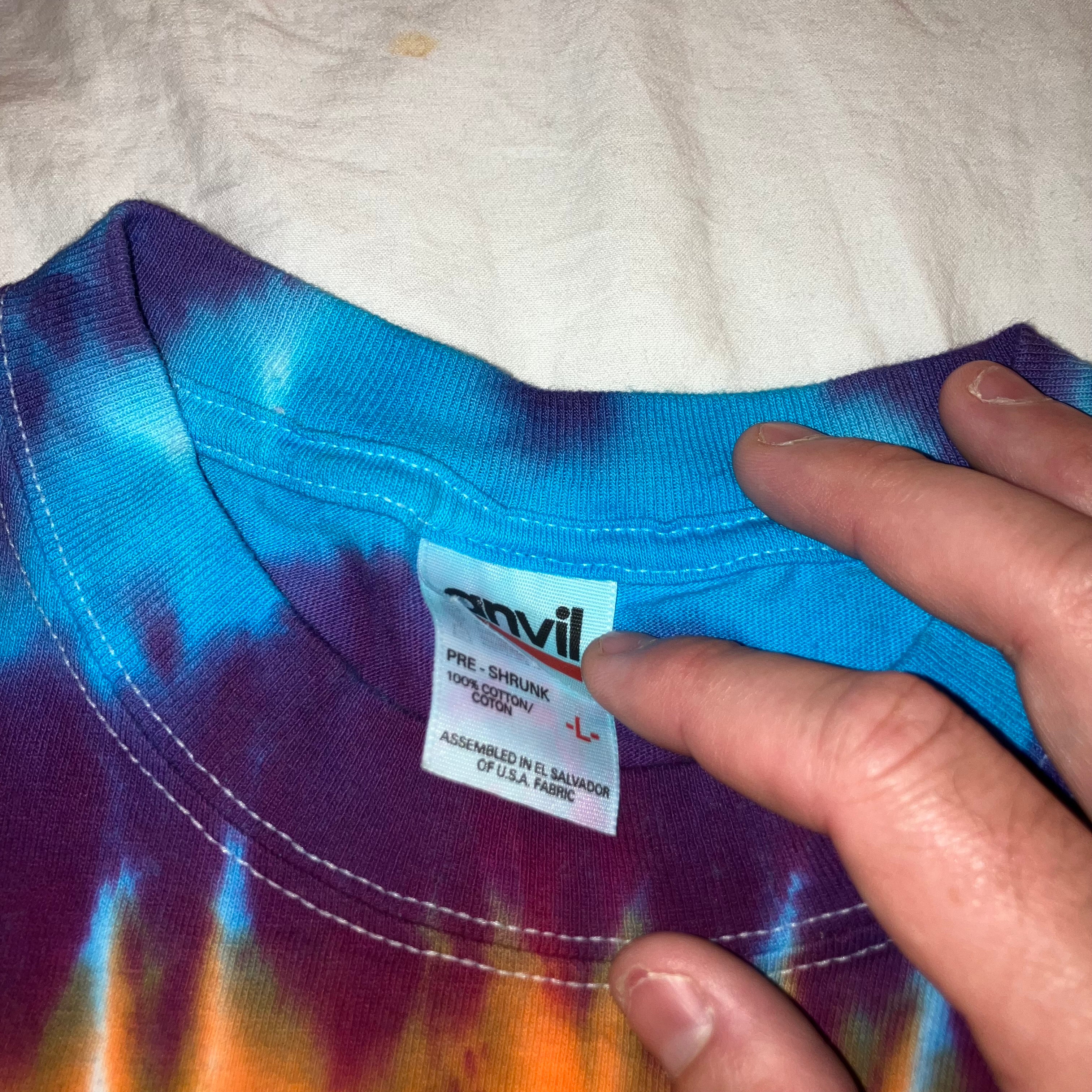 RatDog 2002 Tour Tie Dye Anvil Shirt Large