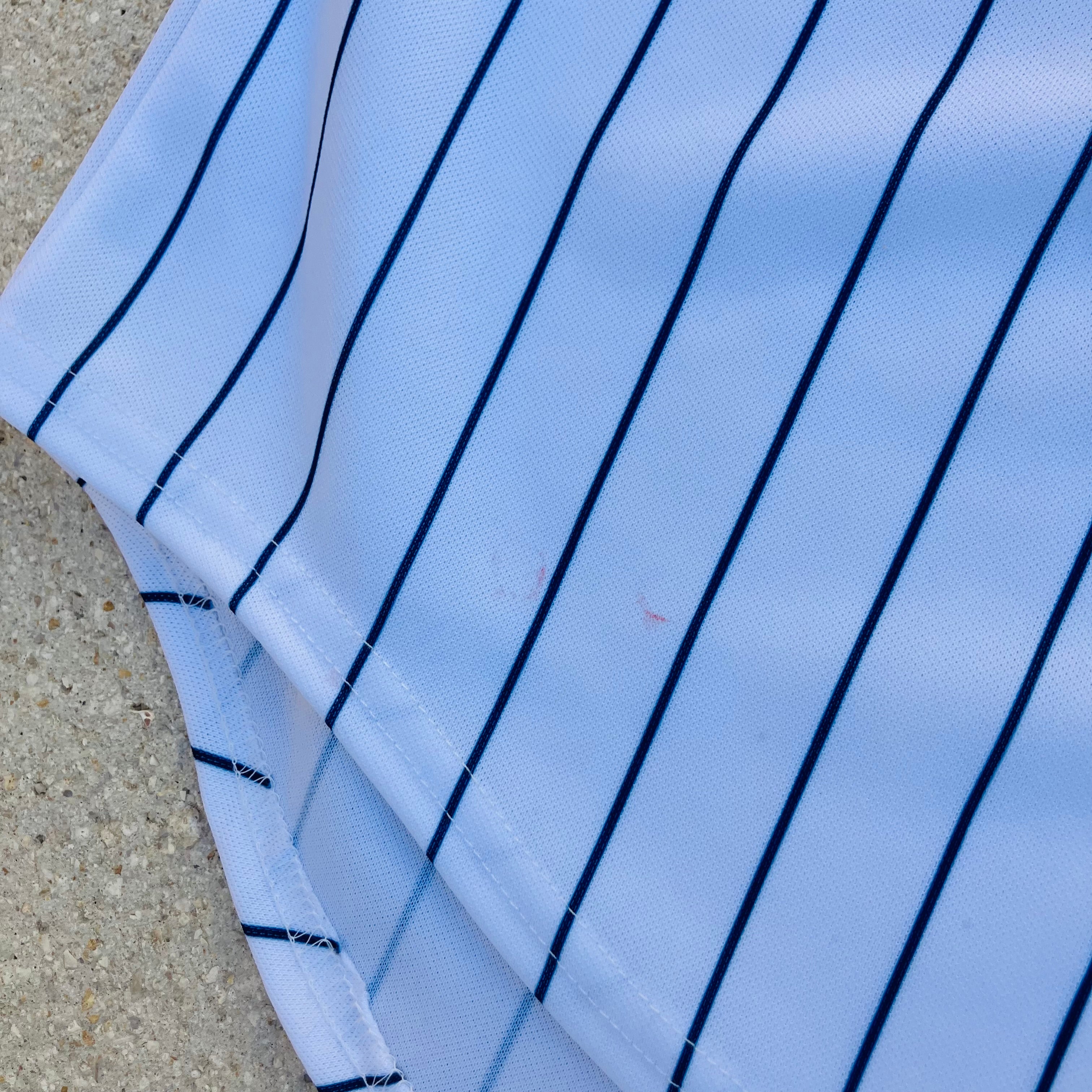Derek Jeter 6700 New York Yankees Majestic Pinstripe Jersey Large