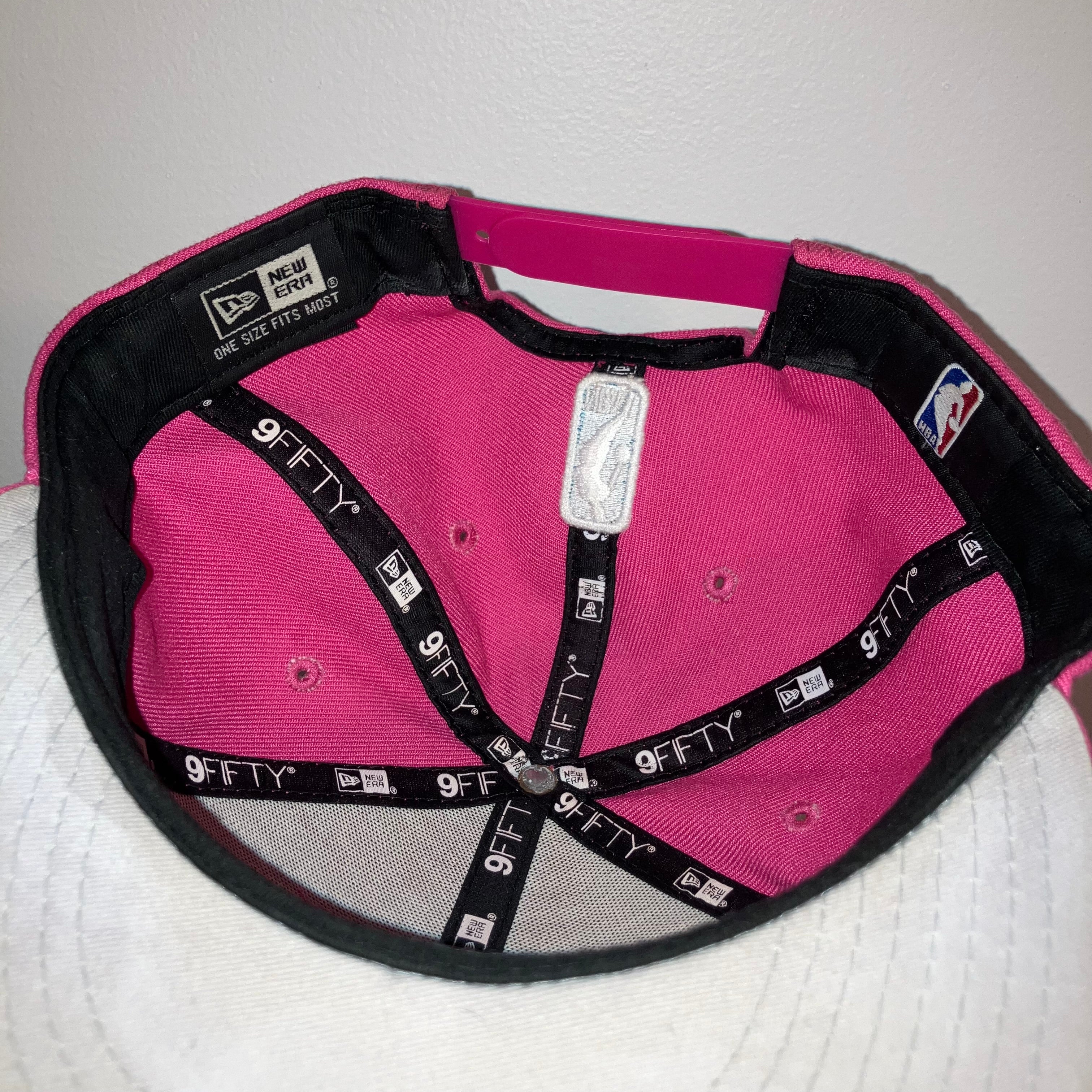 Miami Heat Pink Vice Script New Era Snapback Hat