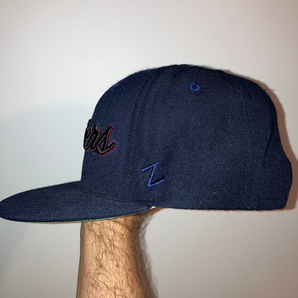 Florida Panthers Black Zephyr Script Snapback Hat