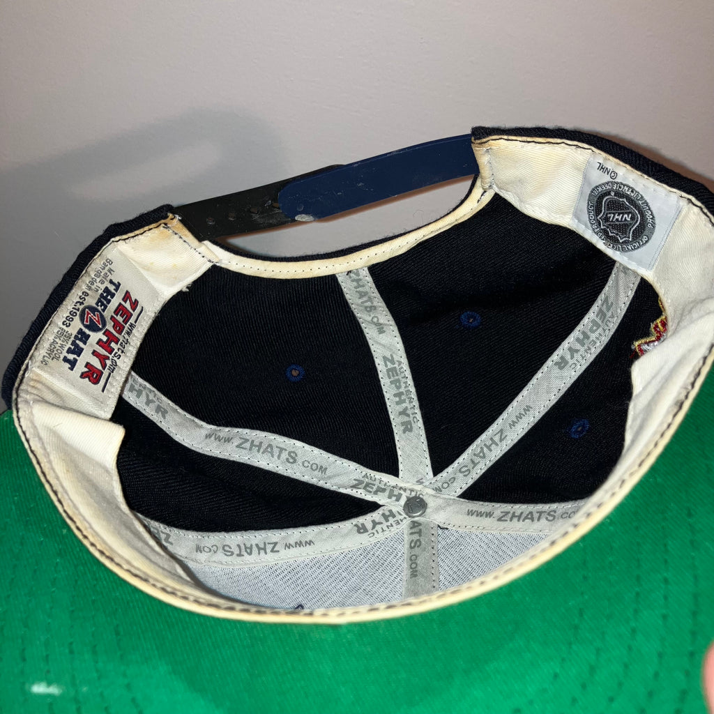 Florida Panthers Black Zephyr Script Snapback Hat