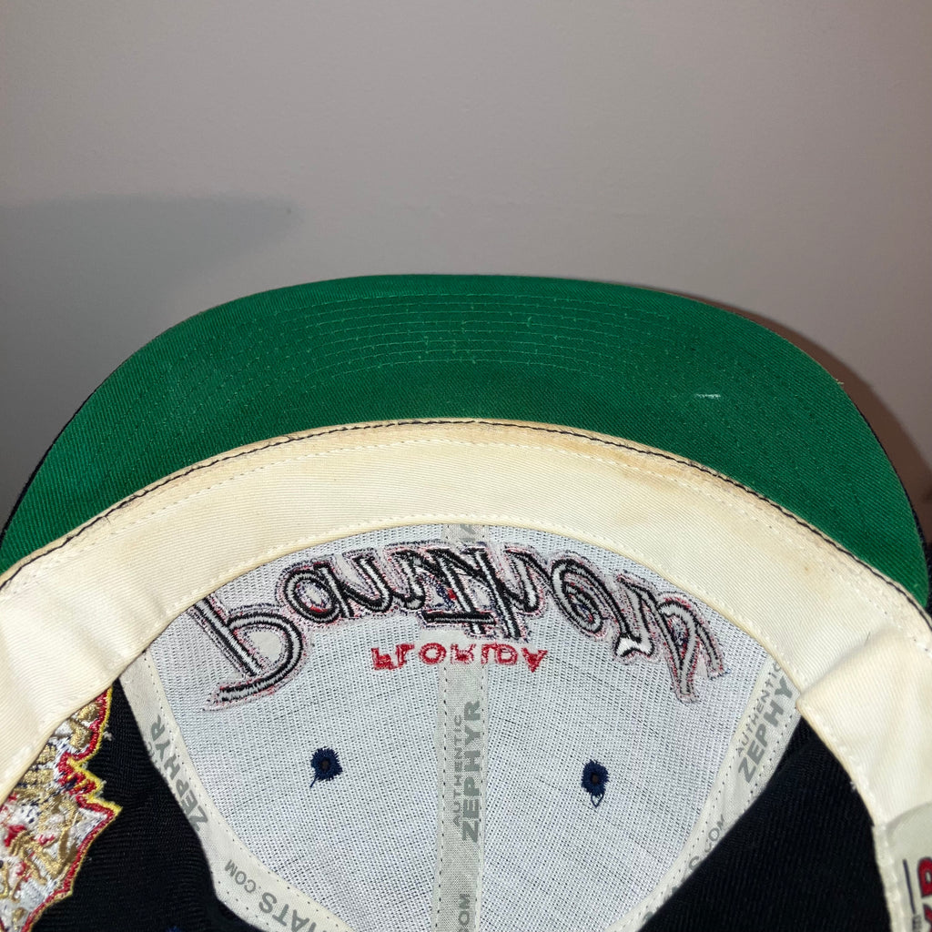 Florida Panthers Black Zephyr Script Snapback Hat