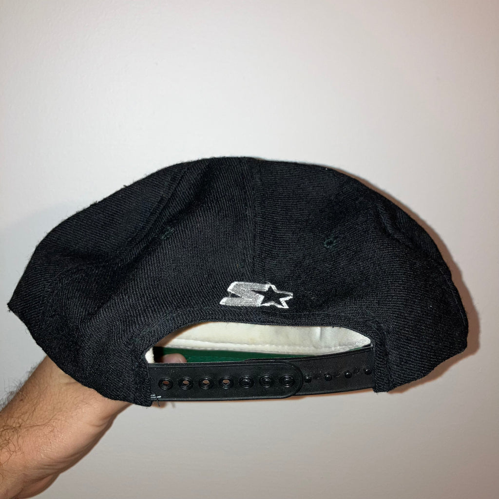 Los Angeles Raiders Block Arch Wool Starter Snapback Black Hat