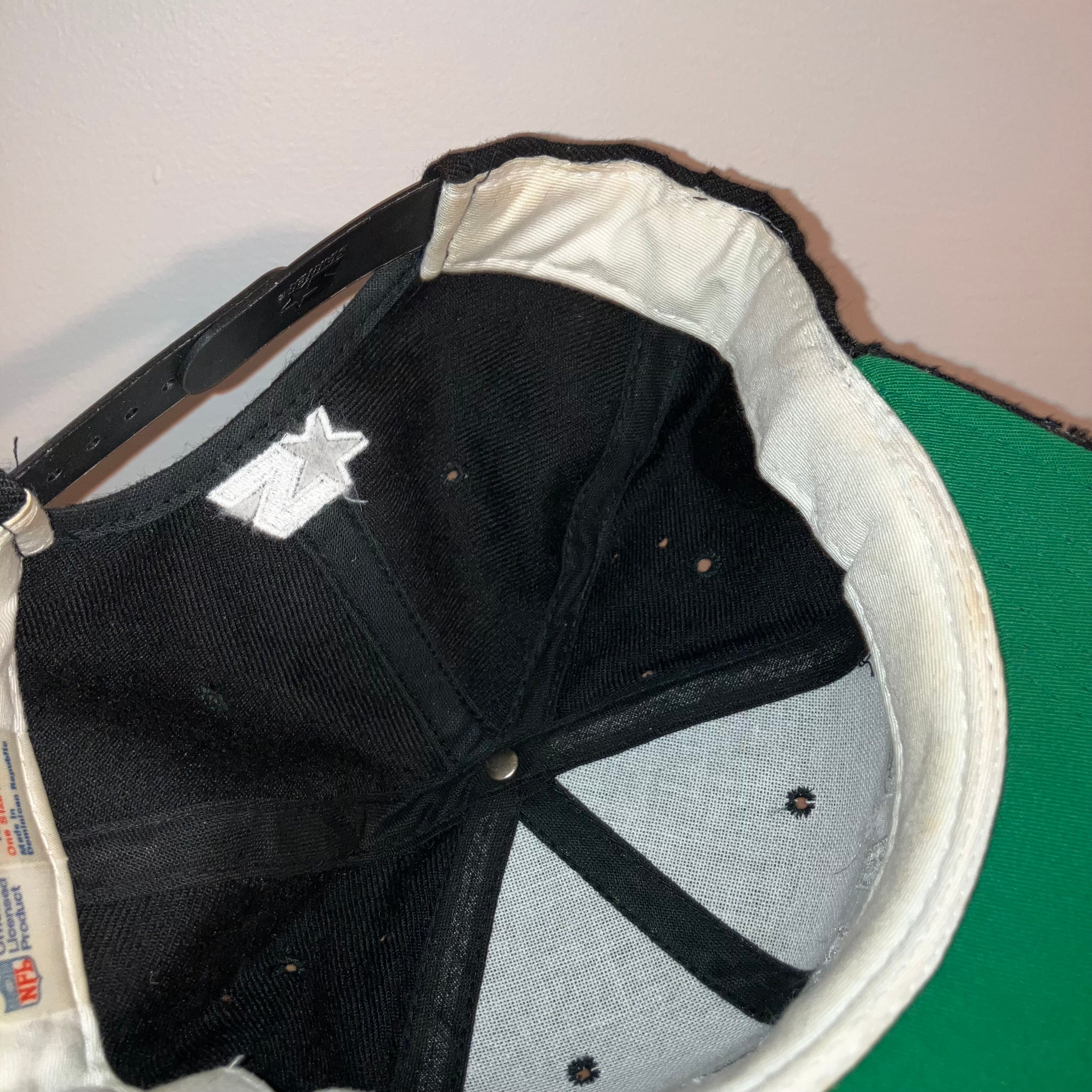 Los Angeles Raiders Block Arch Wool Starter Snapback Black Hat