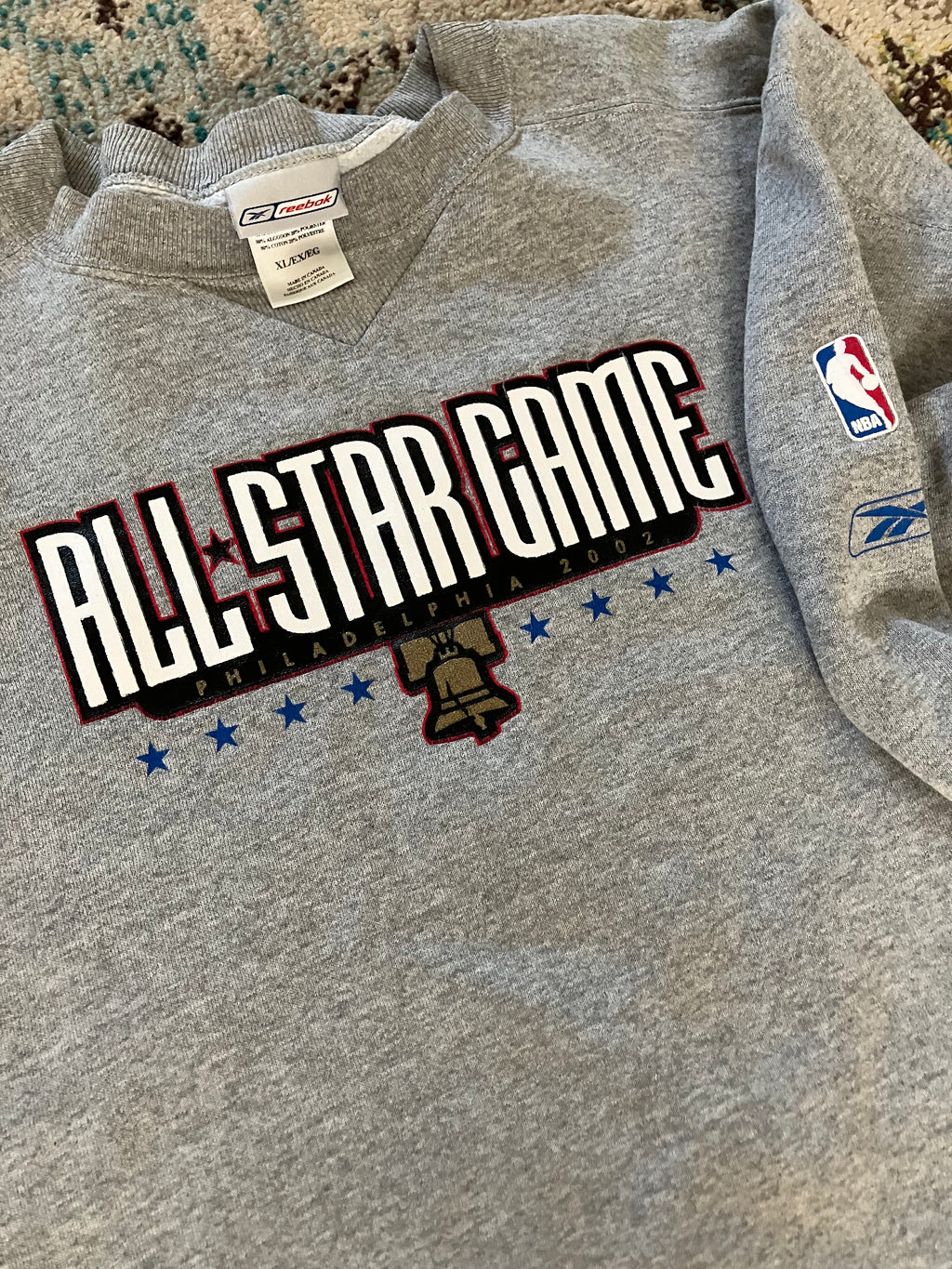 2002 Philadelphia NBA All Star Game Reebok Crewneck Sweater XL