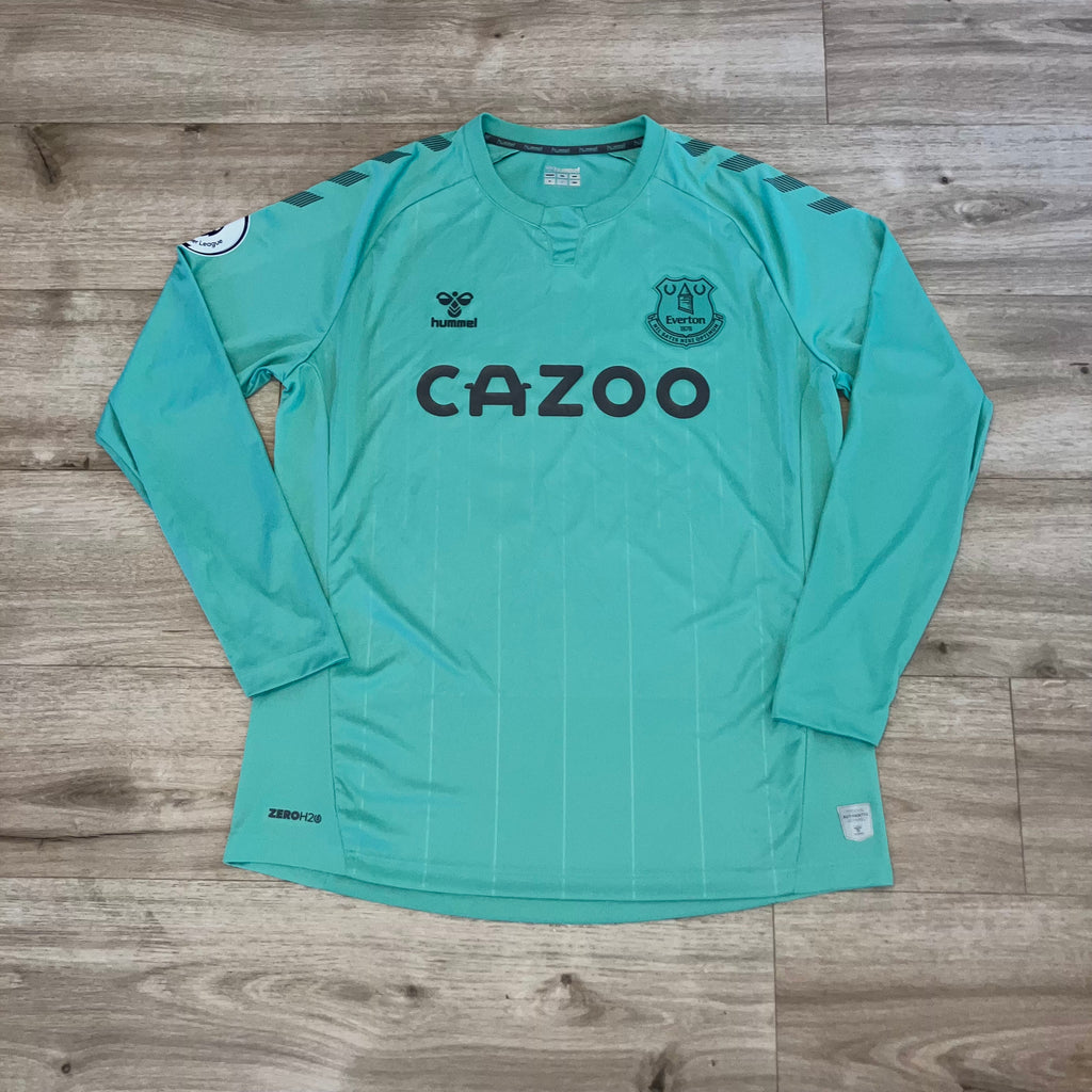 James Rodriguez 2020/21 Everton FC Alternate LS Hummel Green Jersey XL