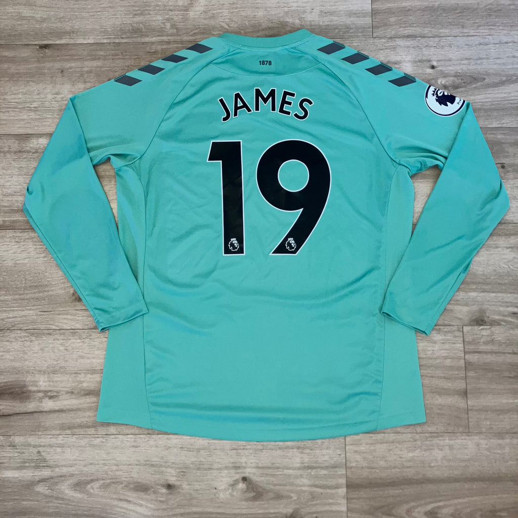 James Rodriguez 2020/21 Everton FC Alternate LS Hummel Green Jersey XL