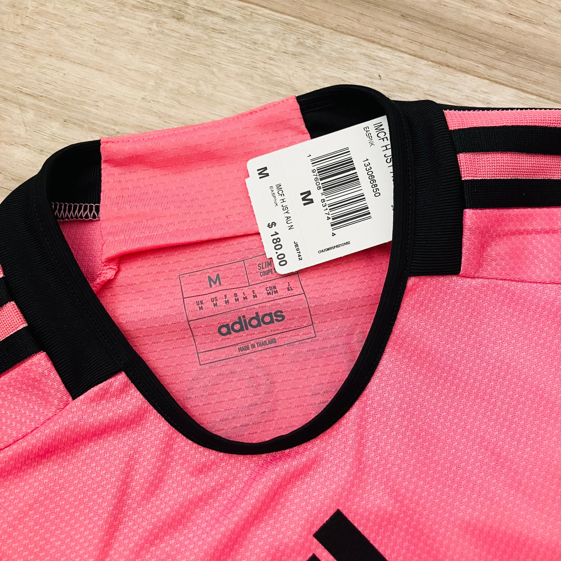 Lionel Messi 2024 NWT Inter Miami Home Authentic Pink adidas Jersey Medium