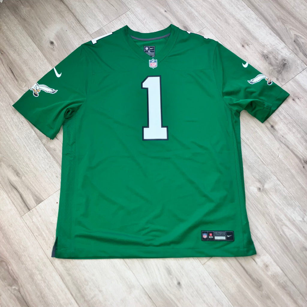 Jalen Hurts Philadelphia Eagles Kelly Green Nike Jersey XL