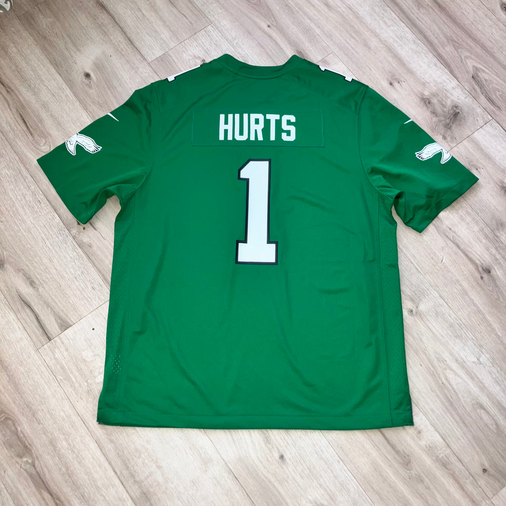 Jalen Hurts Philadelphia Eagles Kelly Green Nike Jersey XL