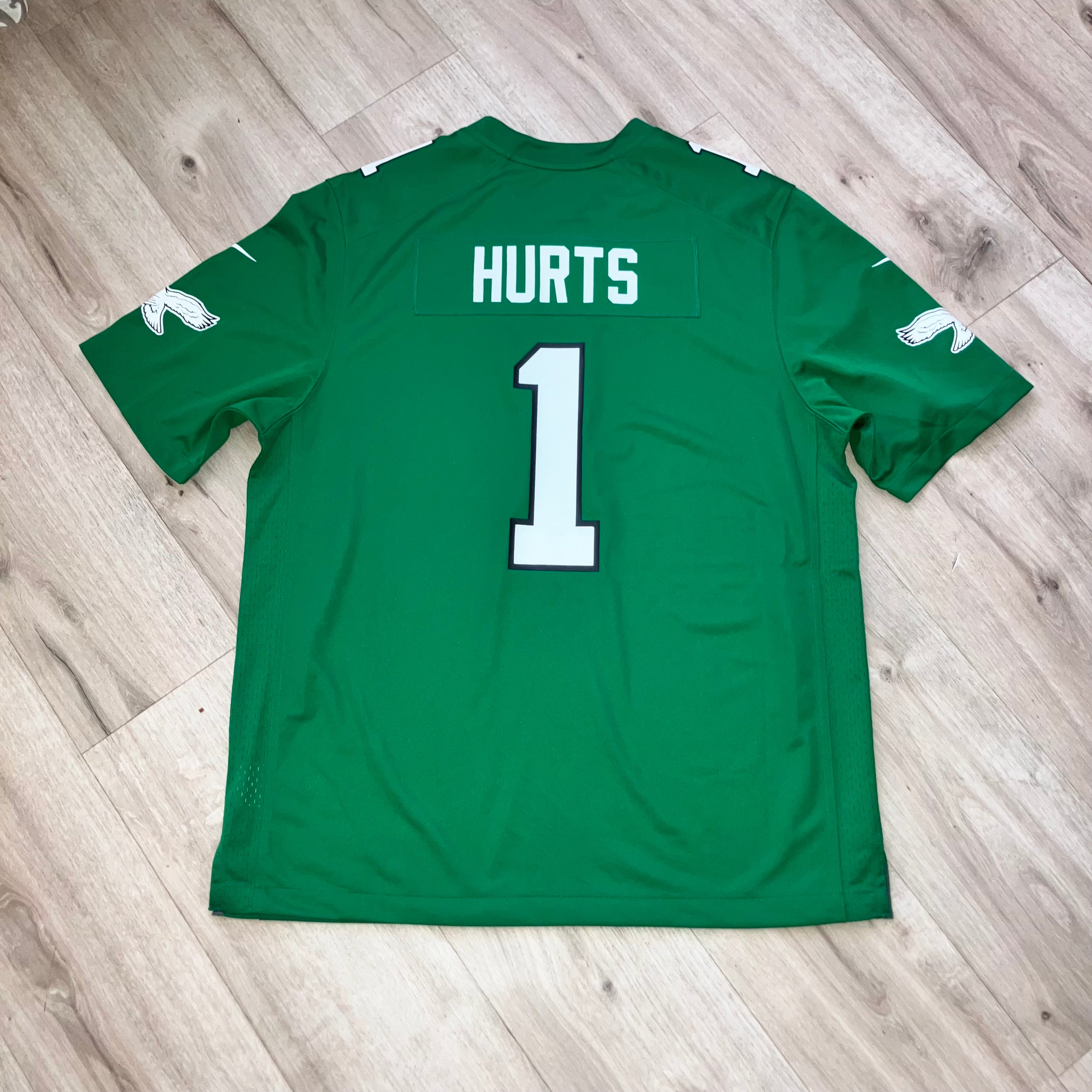 Jalen Hurts Philadelphia Eagles Kelly Green Nike Jersey XL
