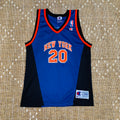 Allen Houston Kids New York Knicks Blue Champion Jersey Large