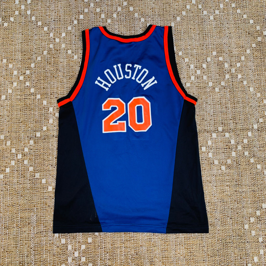 Allen Houston Kids New York Knicks Blue Champion Jersey Large