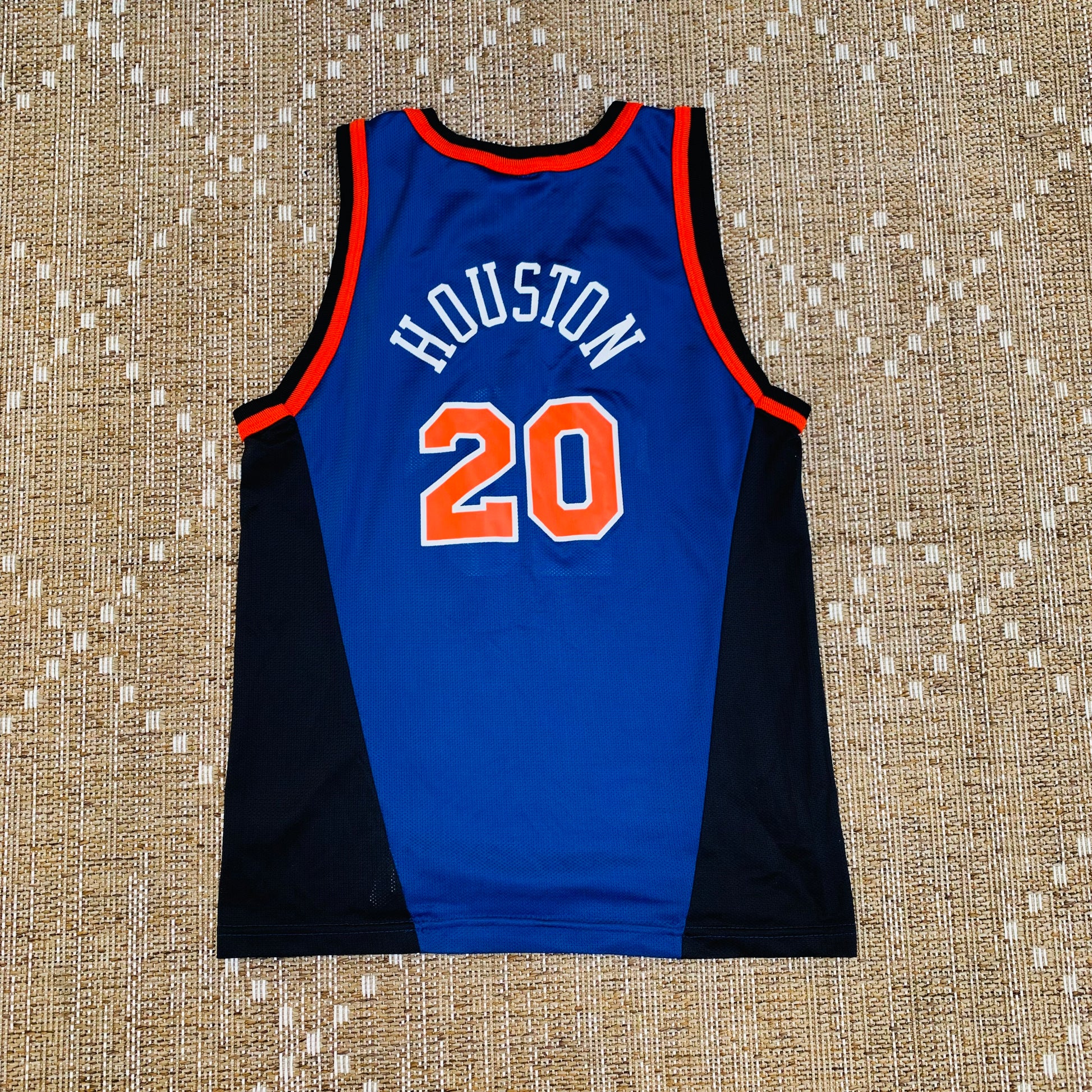 Allen Houston Kids New York Knicks Blue Champion Jersey Large