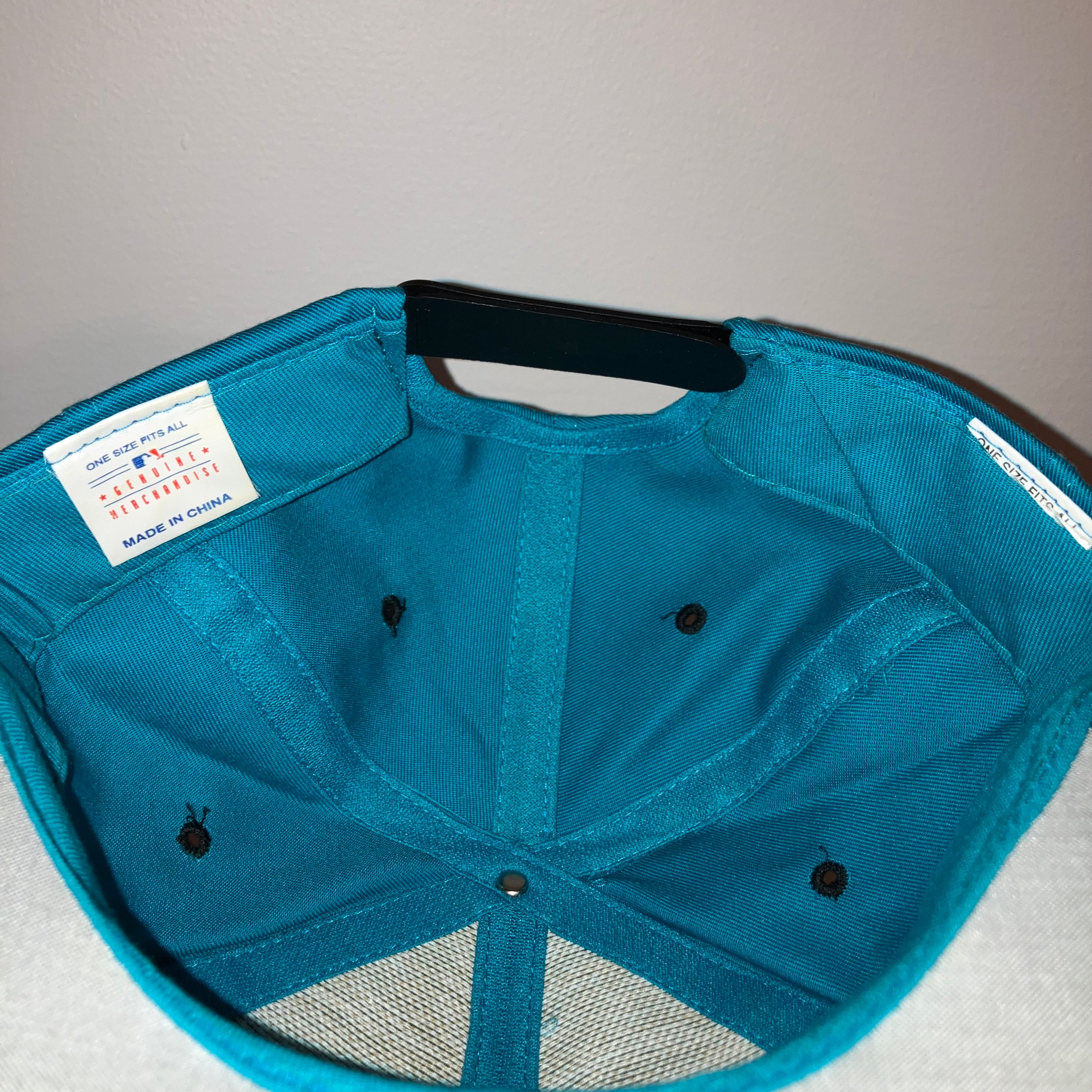 Florida Marlins AOP Teal Snapback Hat VTG