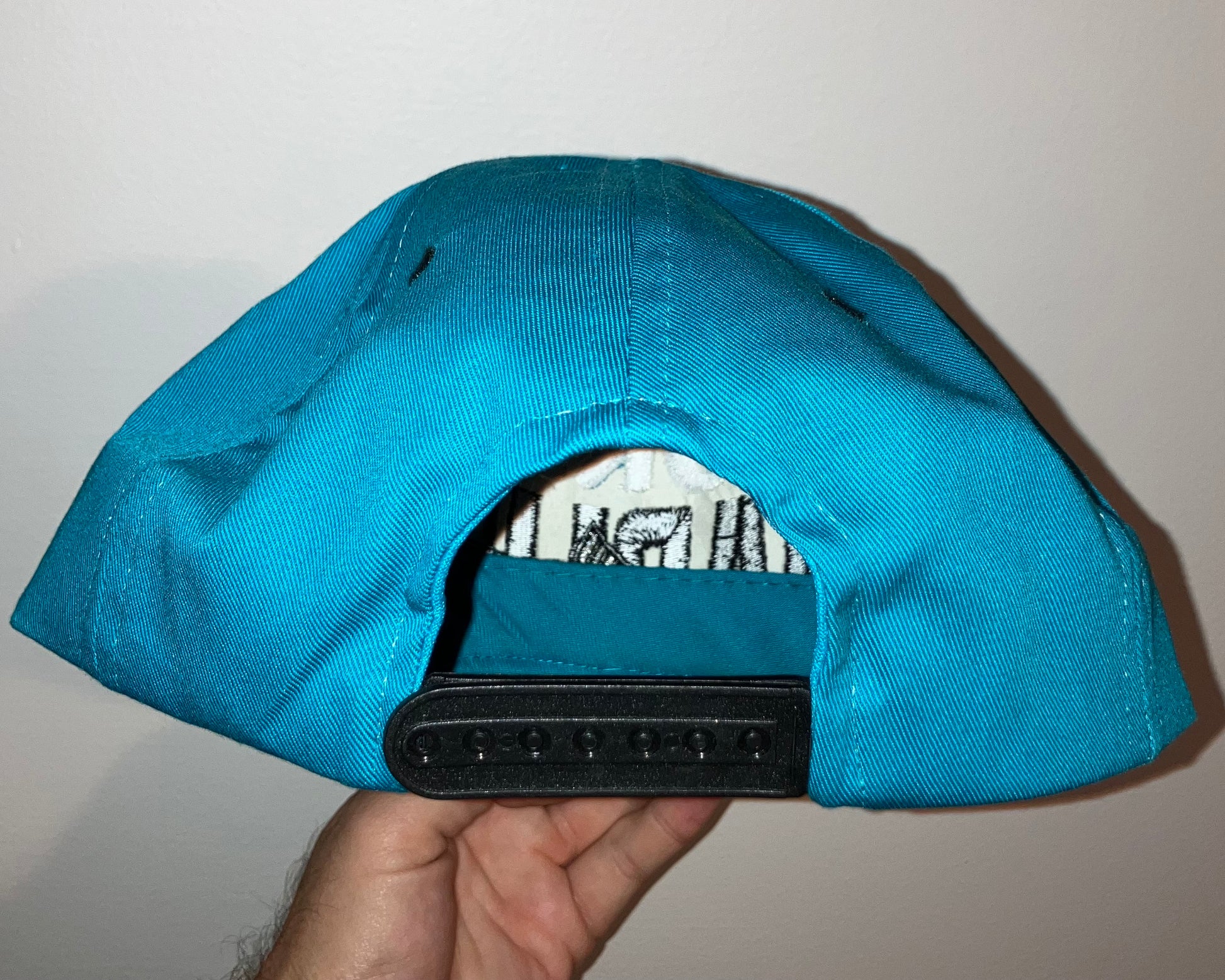 Florida Marlins AOP Teal Snapback Hat VTG