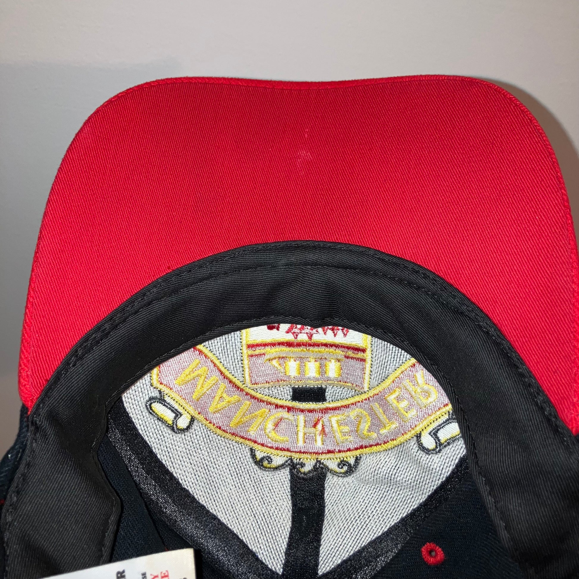 Manchester United AOP Black Snapback Hat Rare