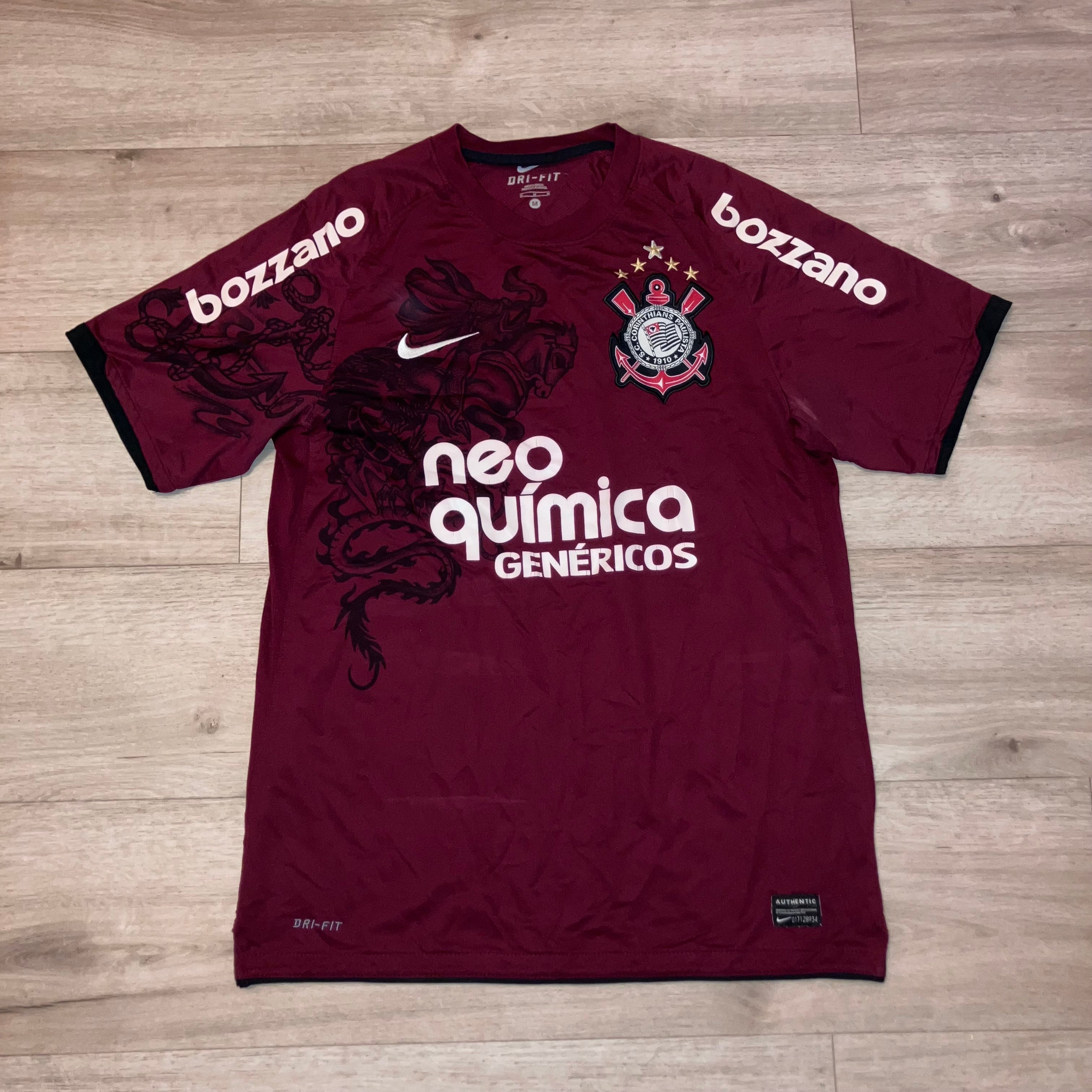 Corinthians 2010/11 3rd Alternate Burgundy Nike Jersey Medium