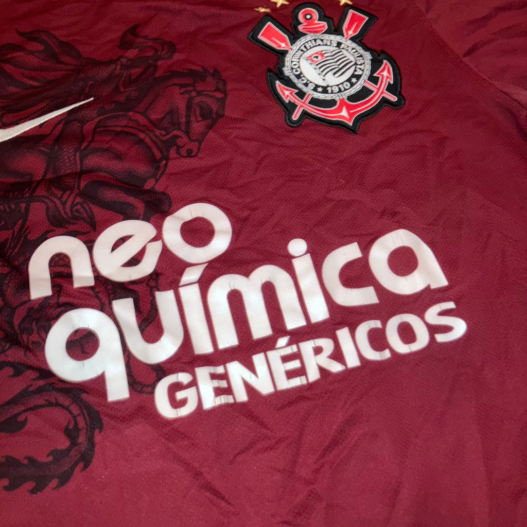 Corinthians 2010/11 3rd Alternate Burgundy Nike Jersey Medium
