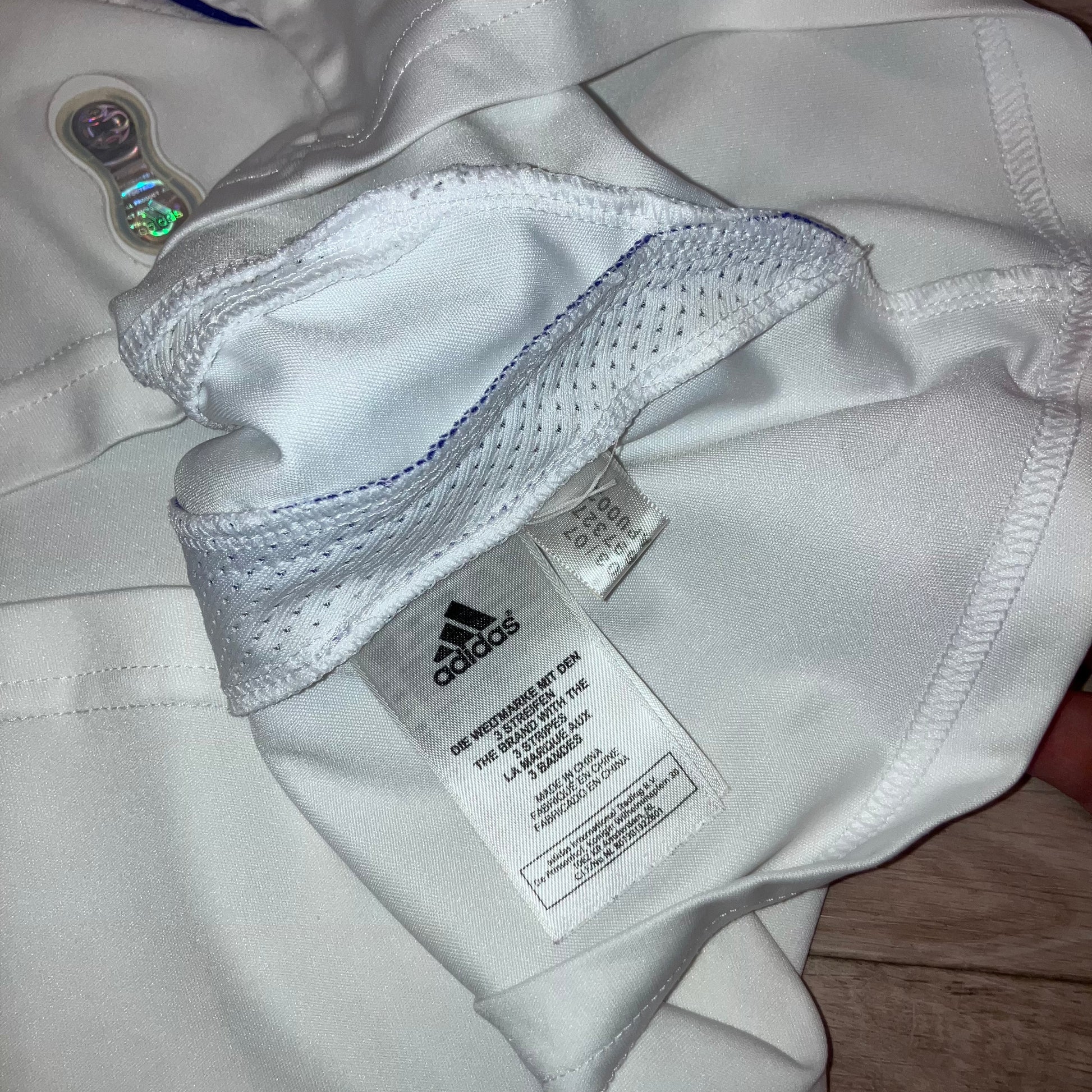 Real Madrid 2007/08 Home White adidas Jersey Large