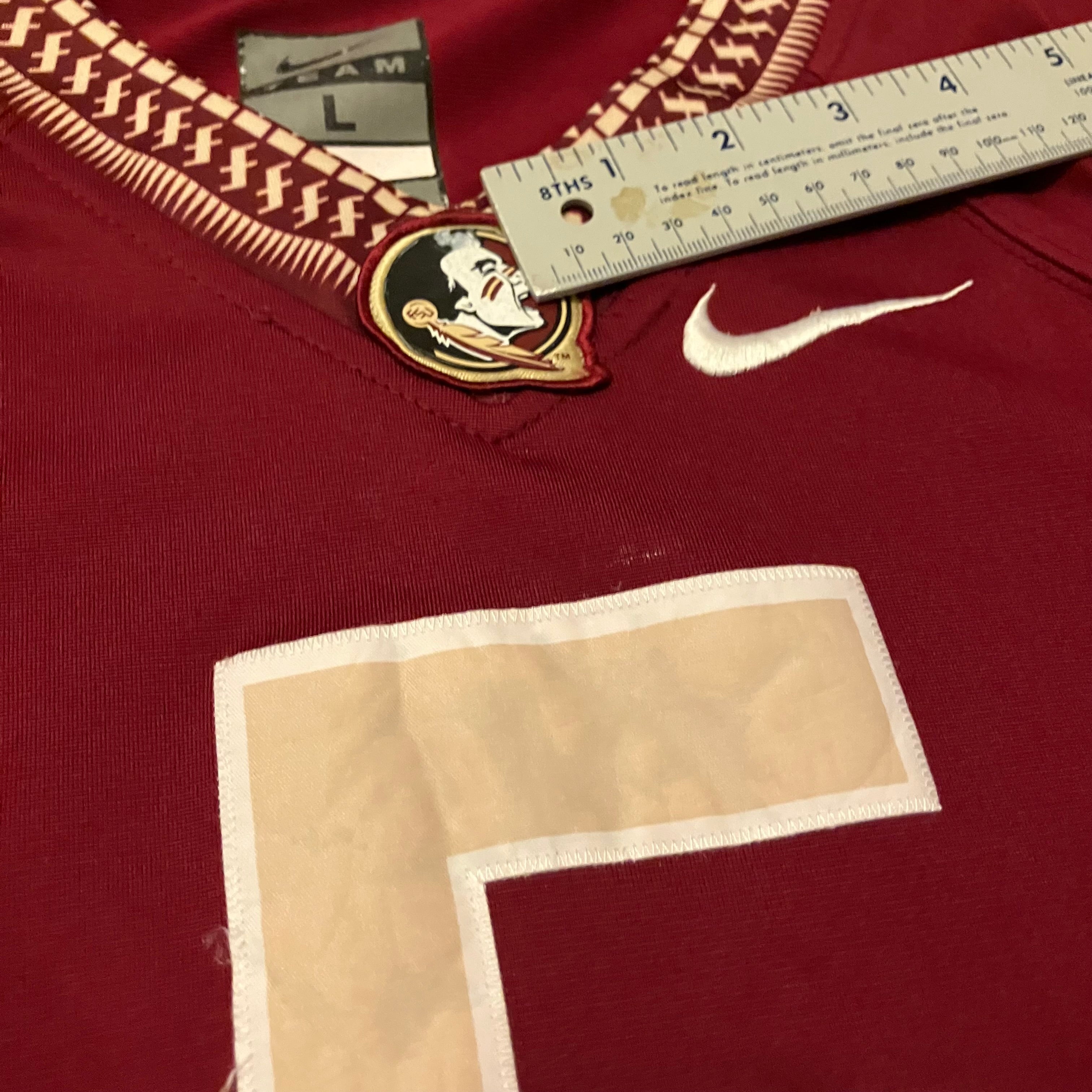Florida State Seminoles #5 Garnet Stitched Nike Jersey Large