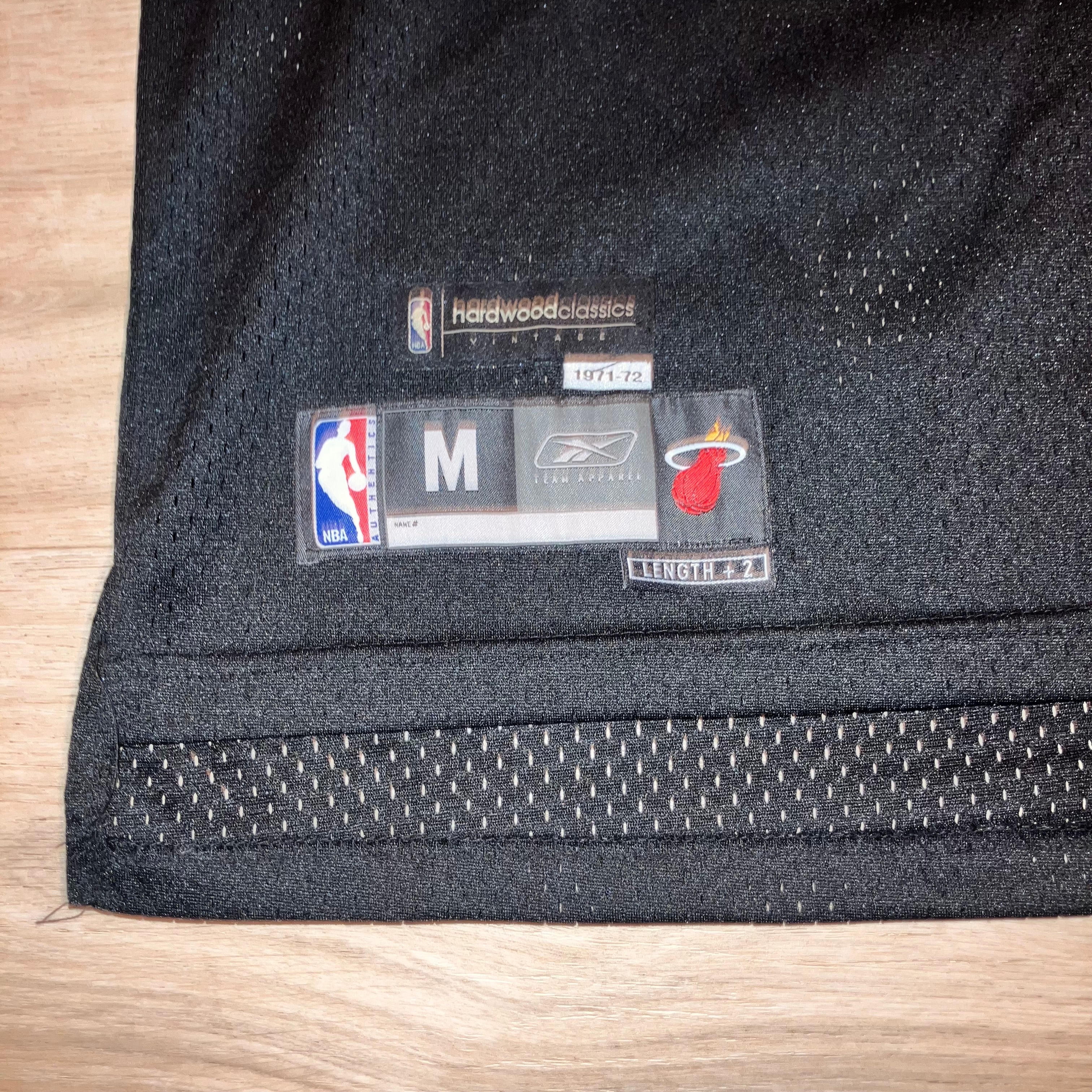 Dwyane Wade 1971/72 HWC Miami Floridians Black Reebok Jersey Medium