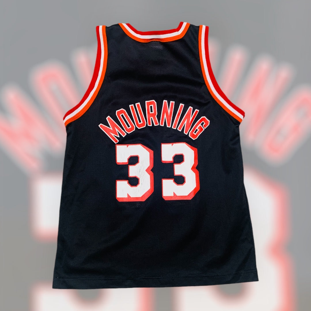 Alonzo Mourning Kids Miami Heat Champion Black Jersey Medium