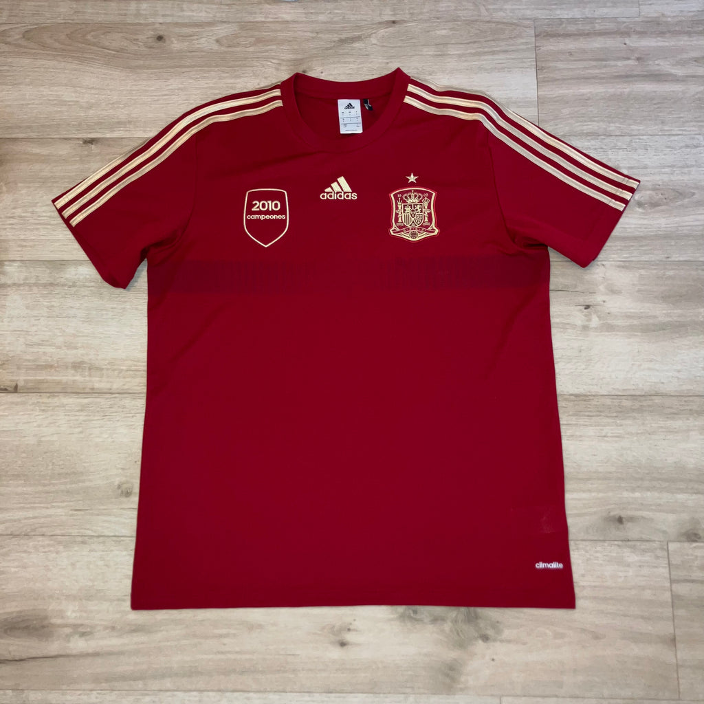 Spain 2014 Home Red adidas Jersey Champions Large