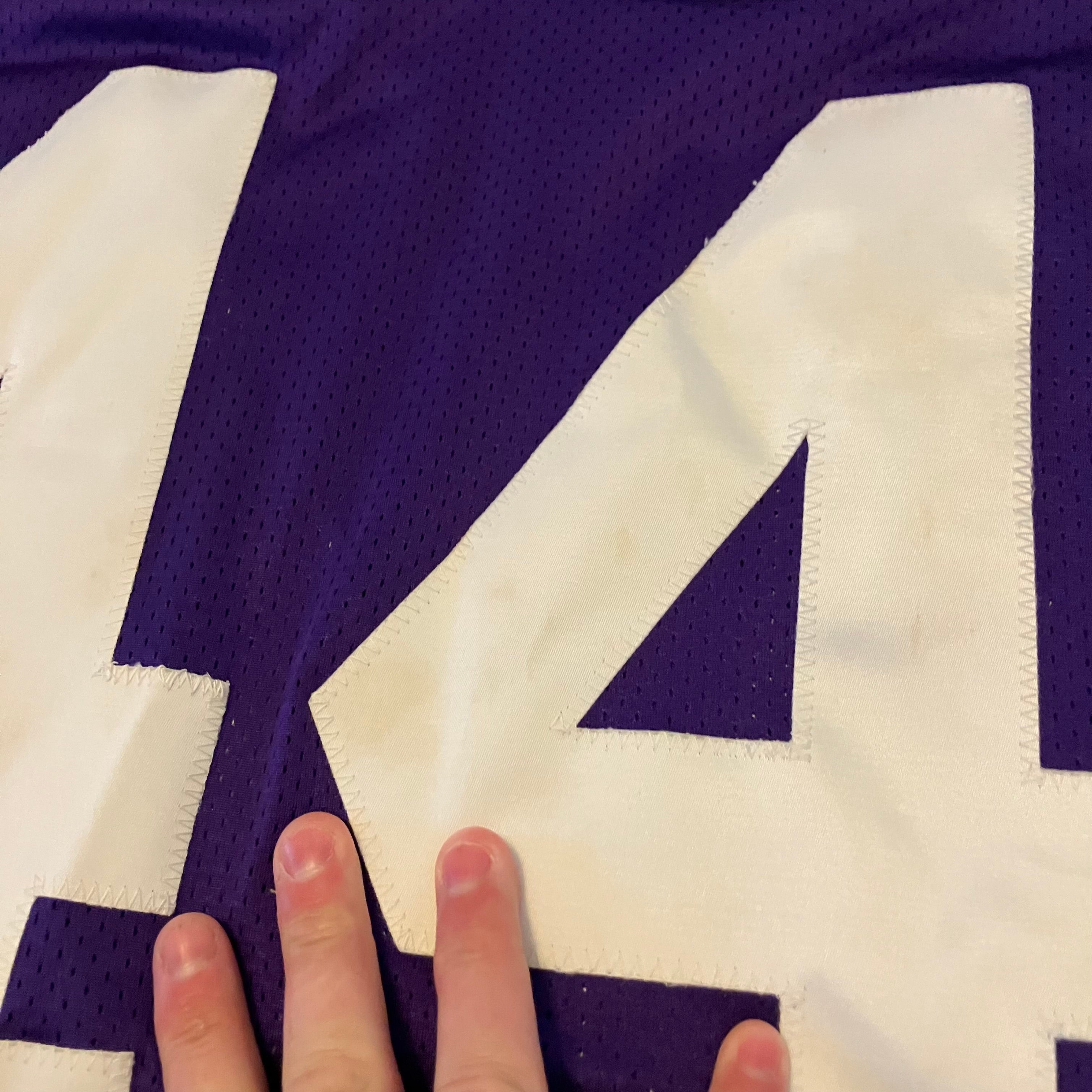 Chuck Foremen Minnesota Vikings Purple Puma Stitched Jersey Large