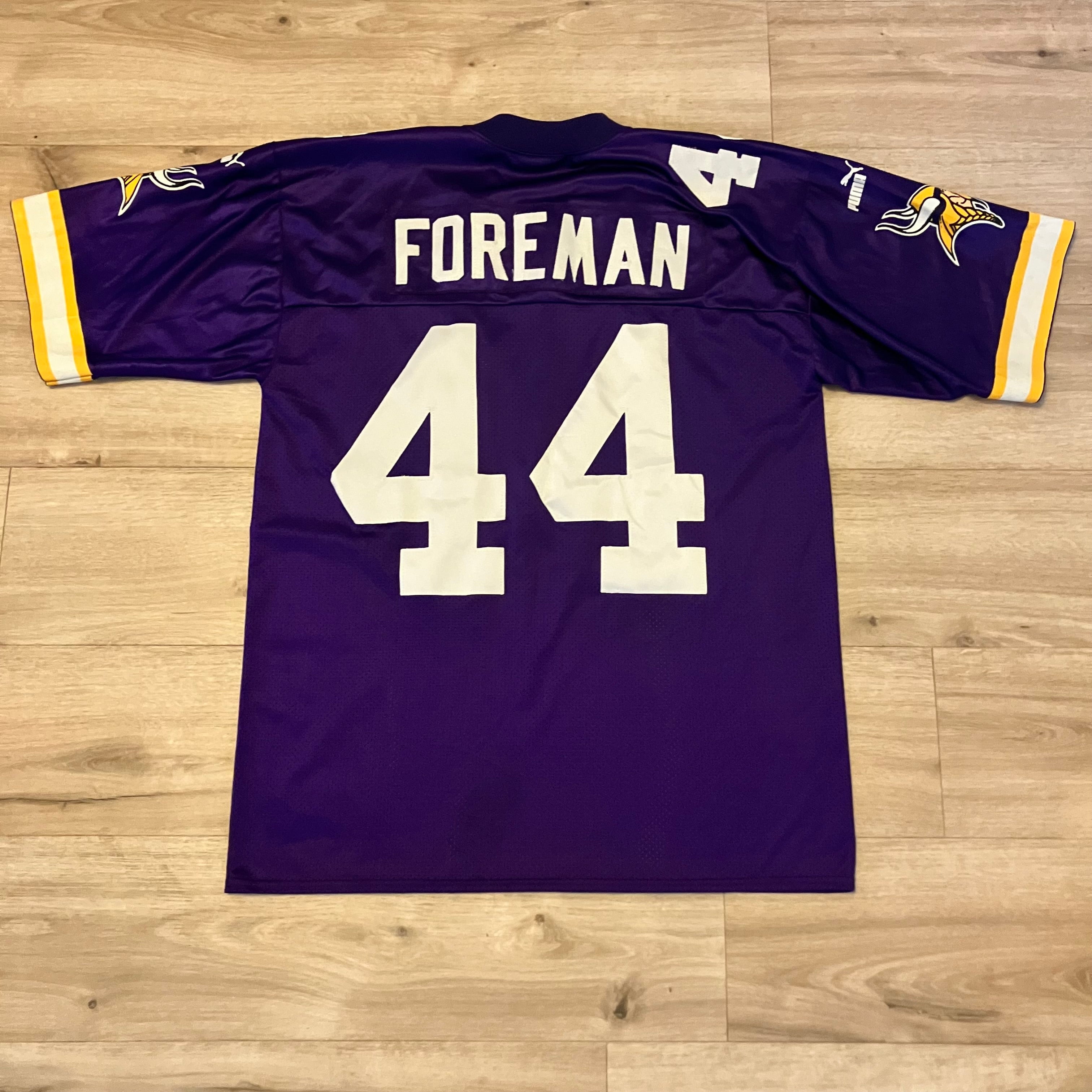 Chuck Foremen Minnesota Vikings Purple Puma Stitched Jersey Large