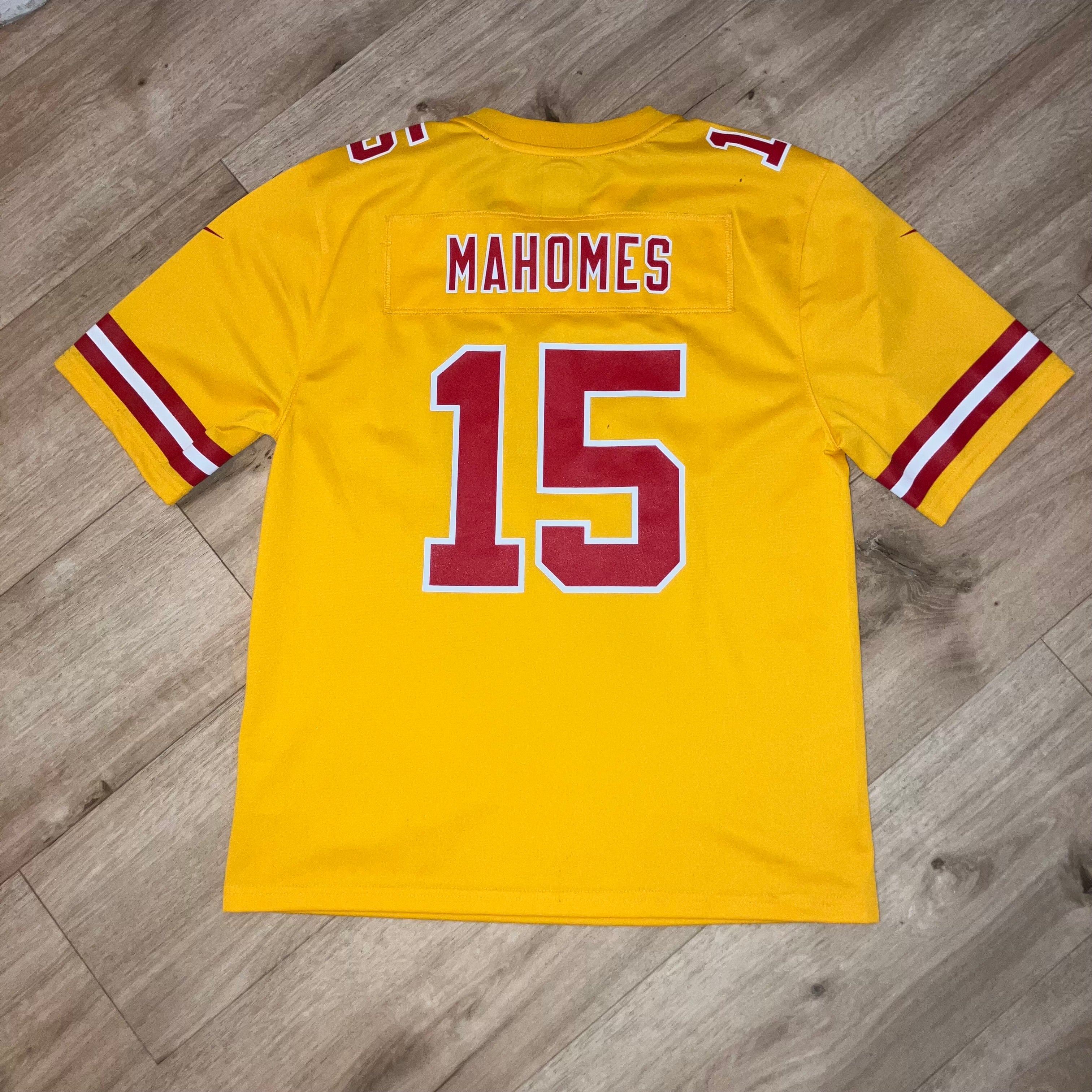 Patrick Mahomes Kids Kansas City Chiefs Yellow Nike Jersey Large