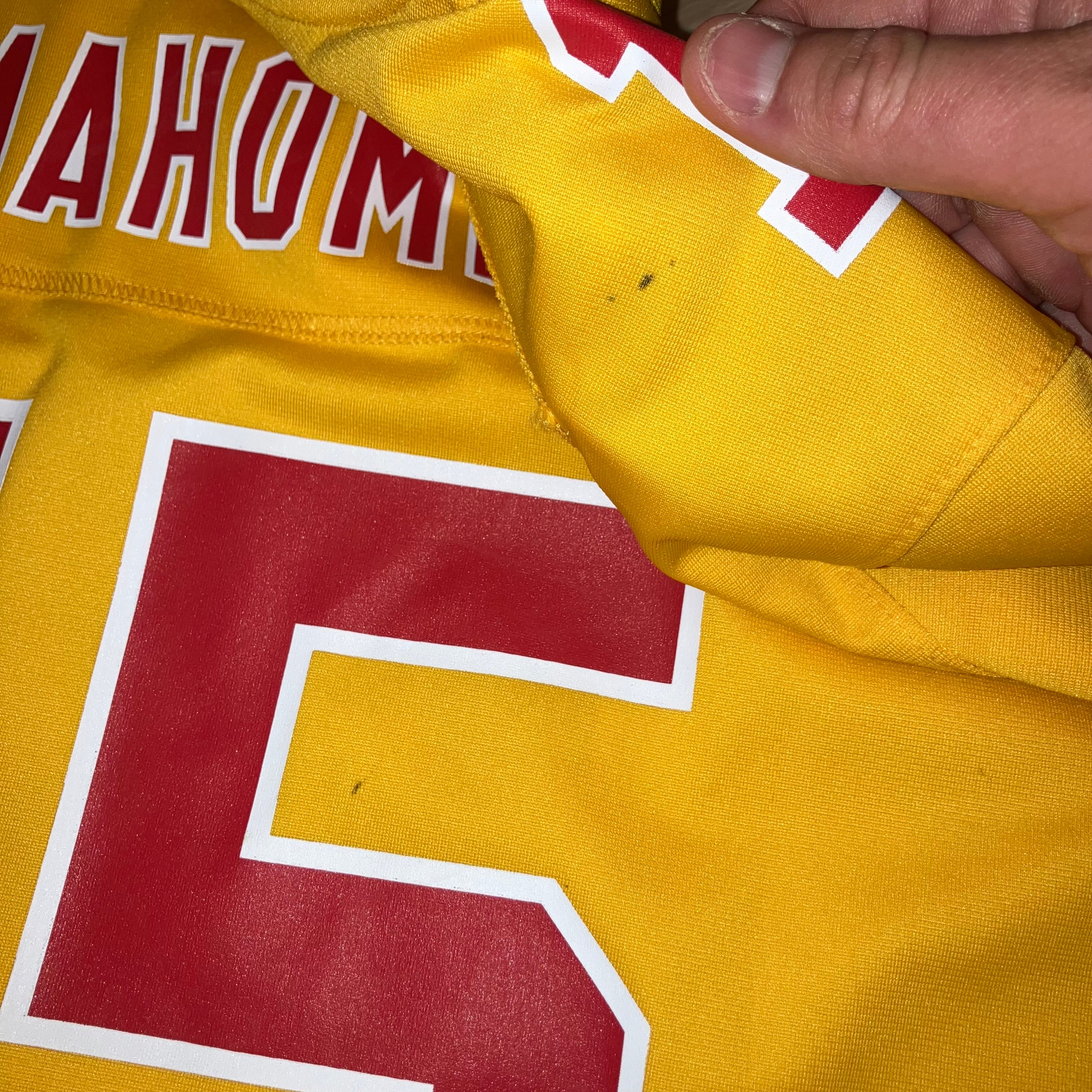 Patrick Mahomes Kids Kansas City Chiefs Yellow Nike Jersey Large
