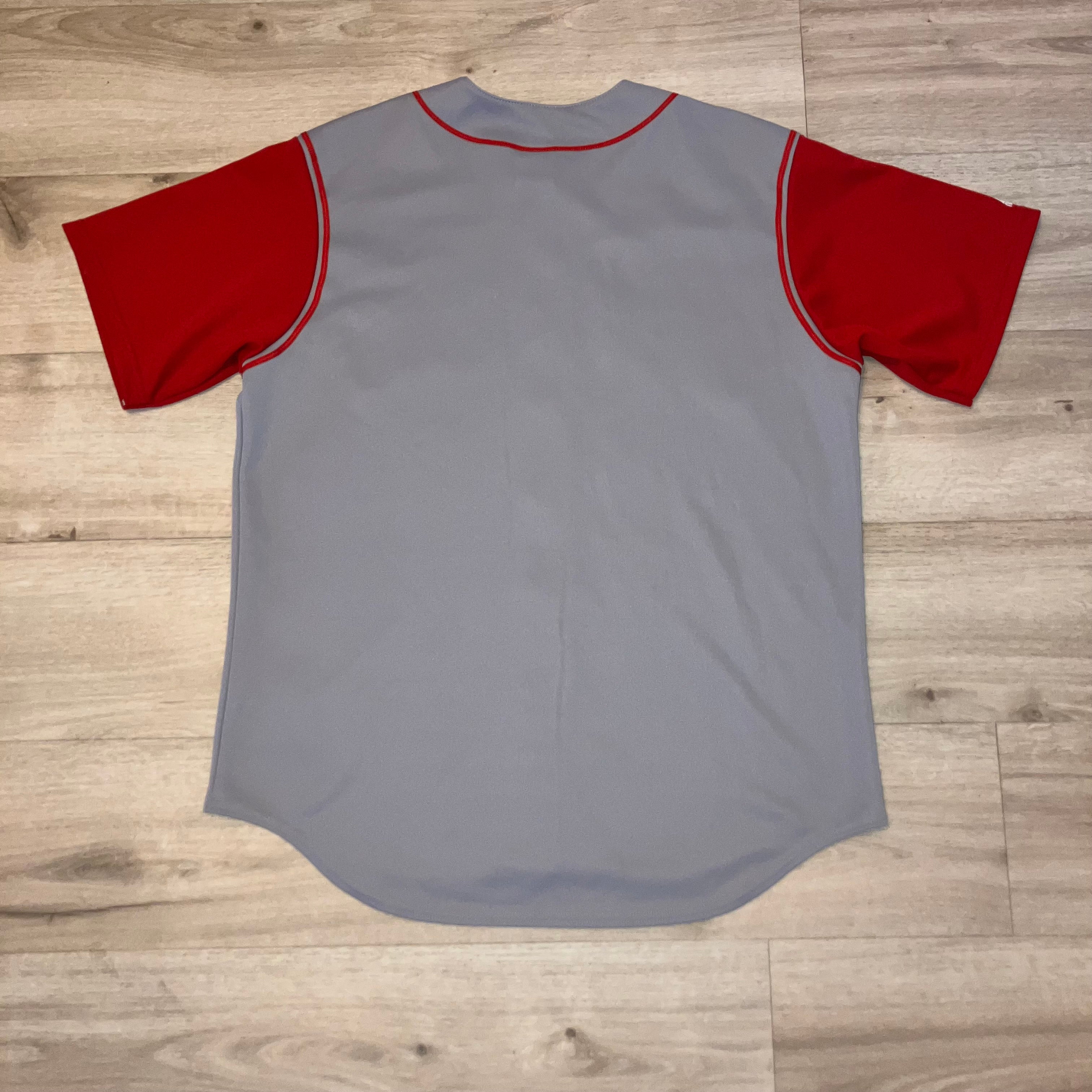 Brooklyn Cyclones Road Gray Majestic Jersey Large