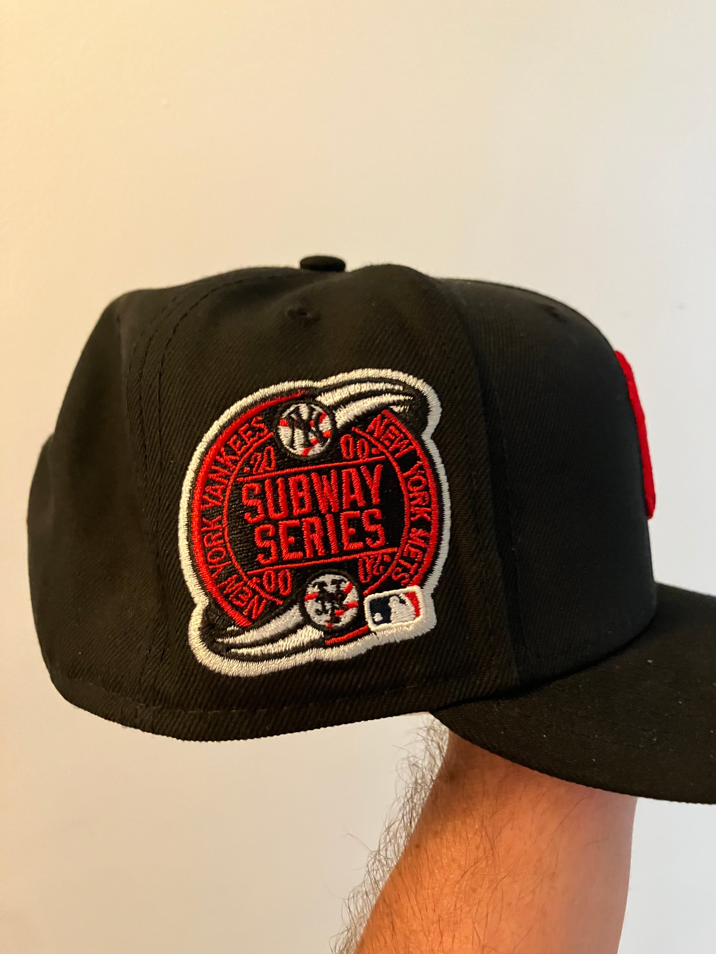 New York Yankees New Era 2000 Subway Series Black Fitted Hat 7 3/8