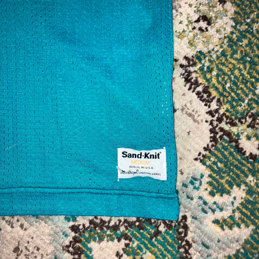 Miami Dolphins #83 Sand-Knit Aqua Jersey Medium