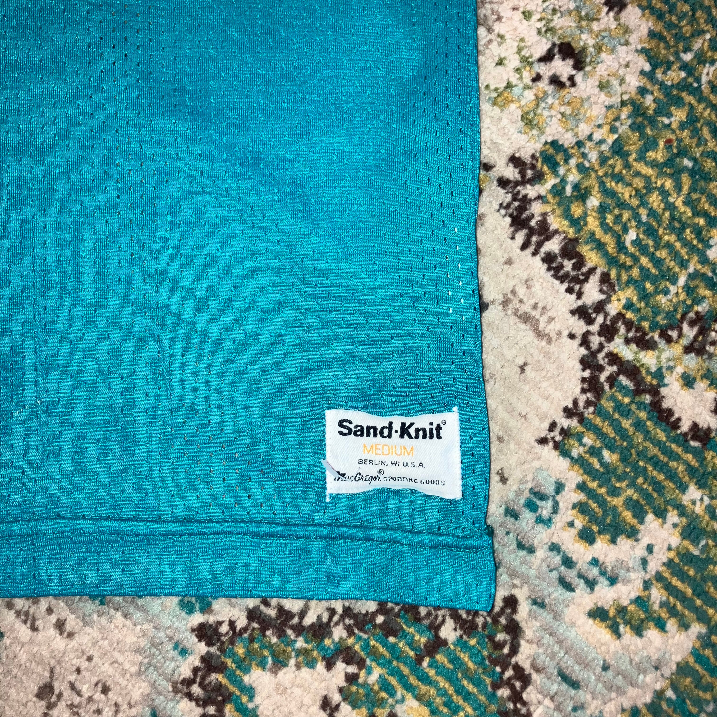 Miami Dolphins #83 Sand-Knit Aqua Jersey Medium