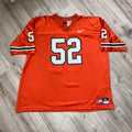 Miami Hurricanes 1995 #52 Orange Nike Jersey XL