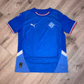 Iceland Kids 2024 Blue Puma Home Jersey Medium