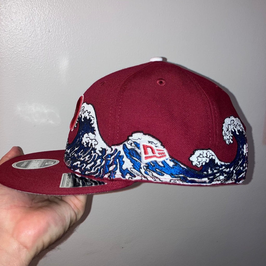 Philadelphia Phillies Tidal Wave Burgundy Cooperstown Snapback Hat
