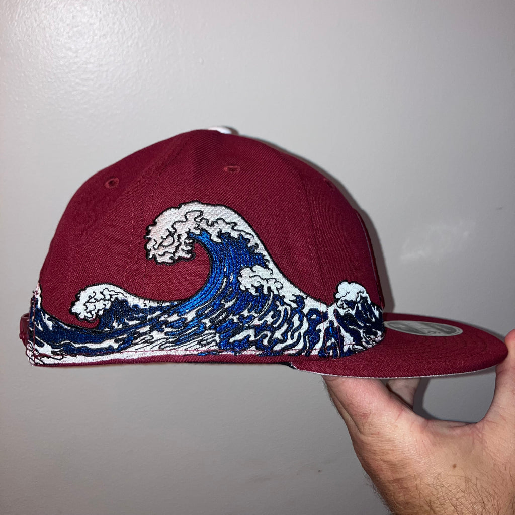 Philadelphia Phillies Tidal Wave Burgundy Cooperstown Snapback Hat